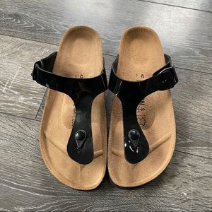 Bayton thong sandals cork plastic slip on